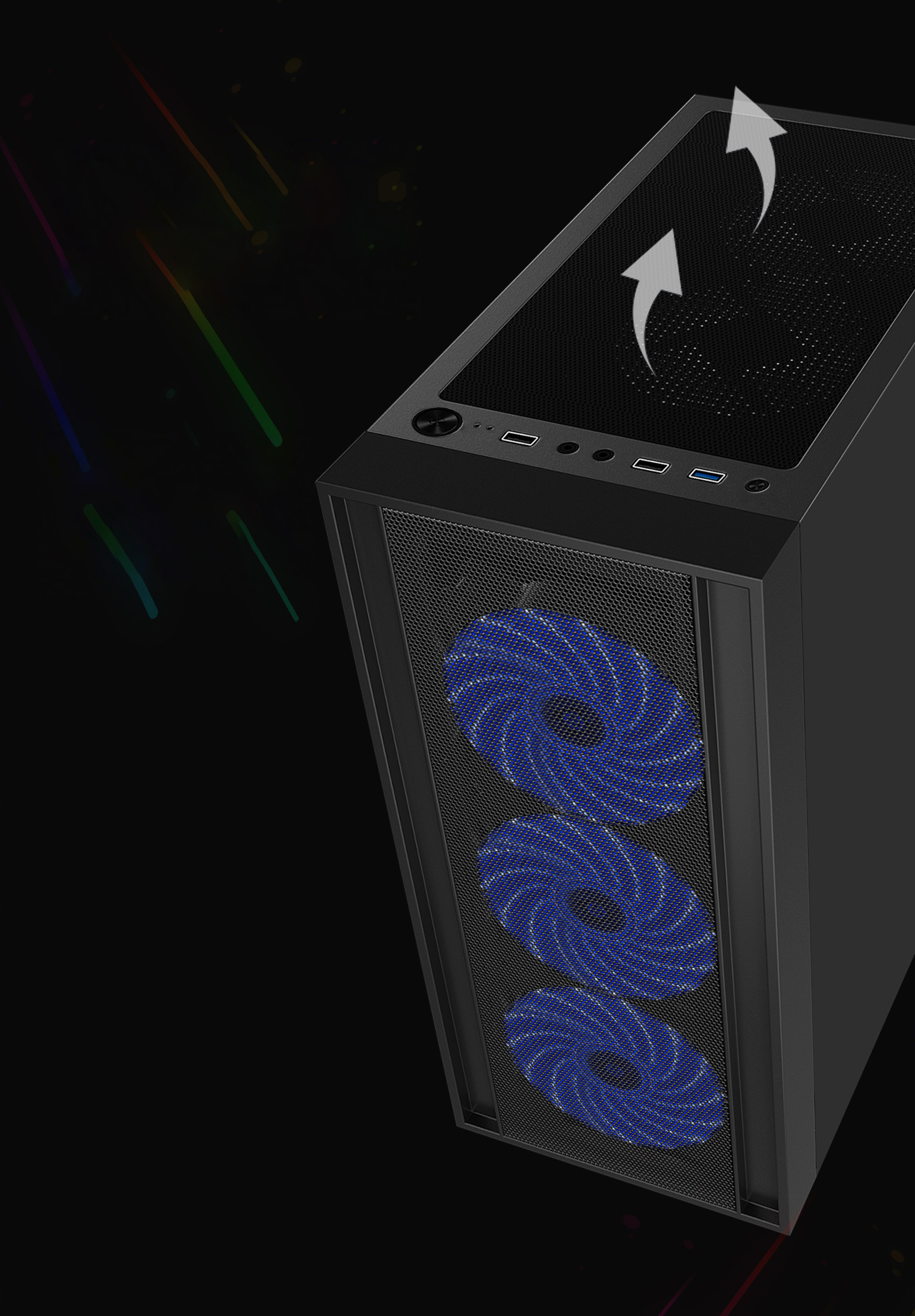DIYPC DIY-S03-BK Gaming Computer Case